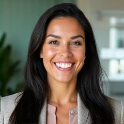 Dr. Jennifer Martinez, a confident functional medicine physician, smiling warmly.